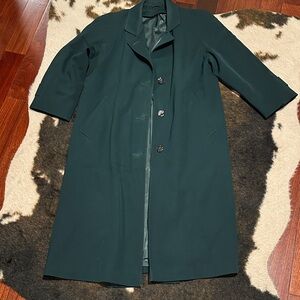 Vintage Elegant Dark Green Women's Coat